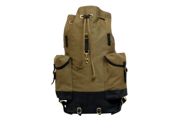 Mahiout Escape backpack in canvas and leather, luxury designer bag